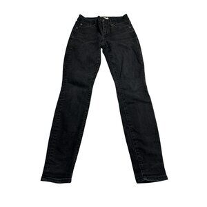 Gap 1969 Black Curvy True Skinny Denim Jeans Size 26 Womens Stretch